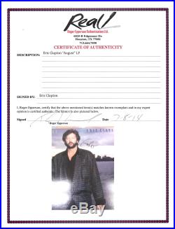 Eric Clapton Signed August Album Cover With Vinyl Autographed BAS #A80437