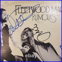 FLEETWOOD MAC Rumors autographed Stevie Nicks all 5 RUMOURS Vinyl LP Album COA