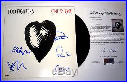 Foo Fighters Complete Band Signed One By One Vinyl Record Album Psa/dna Coa