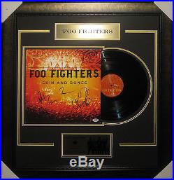 Foo Fighters Signed & Framed Vinyl Skin & Bones Album Psa Dna Letter # W09923