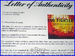 Foo Fighters Signed & Framed Vinyl Skin & Bones Album Psa Dna Letter # W09923
