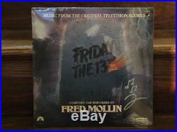 Friday The 13th TV Series Soundtrack Vinyl Album Signed by Fred Mollin Autograph