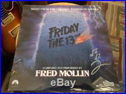 Friday The 13th TV Series Soundtrack Vinyl Album Signed by Fred Mollin Autograph