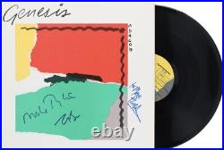 GENESIS BAND SIGNED'ABACAB' ALBUM VINYL RECORD BECKETT LOA PHIL COLLINS TONY x3
