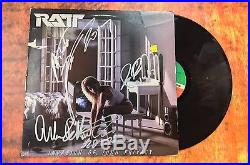 GFA Stephen Pearcy x3 Band RATT Signed Vinyl Record Album PROOF AD2 COA