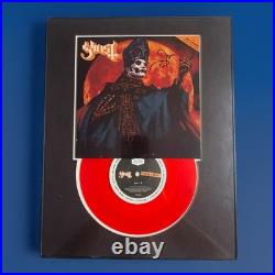 GHOST Tobias Forge Signed Vinyl 7 Inch Album Hunter's Moon Record RED VARIANT