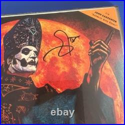 GHOST Tobias Forge Signed Vinyl 7 Inch Album Hunter's Moon Record RED VARIANT