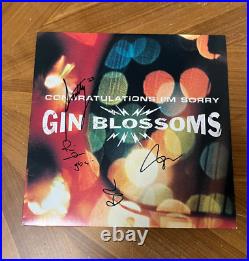 GIN BLOSSOMS signed vinyl album CONGRATULATIONS I'M SORRY 1
