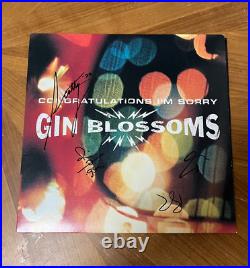 GIN BLOSSOMS signed vinyl album CONGRATULATIONS I'M SORRY 2
