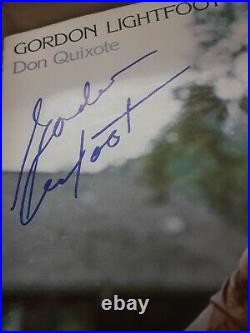 GORDON LIGHTFOOT Don Quixote SIGNED + FRAMED Vinyl Record Album