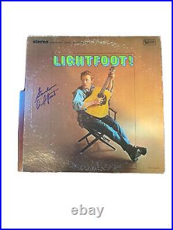 GORDON LIGHTFOOT SIGNED Vinyl album cover guaranteed