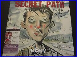 GORD DOWNIE TRAGICALLY HIP SIGNED SECRET PATH VINYL ALBUM COVER JSA WithPROOF