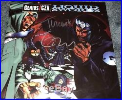 GZA Genius WU TANG CLAN Signed Autograph Liquid Swords Album Vinyl Record LP