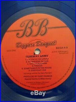 Gary Numan. Tubeway Army. 1st album, BEGA 4 Blue Vinyl. Signed on front cover