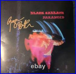Geezer Butler Signed Black Sabbath Paranoid Vinyl LP Album Gatefold JSA COA