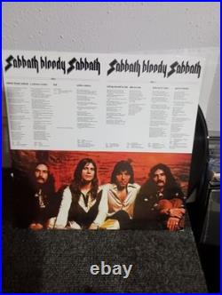 Geezer Butler Signed Vinyl LP Black Sabbath Album Sabbath Bloody Sabbath PSA