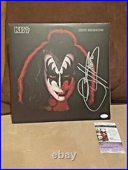 Gene Simmons signed KISS Solo 1978 2014 Reissue Album LP Record Vinyl JSA V73425