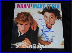 George Michael Signed Make It Big Vinyl Album Wham! Andrew Ridgeley Proof Rip 2