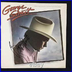 George Strait Does Fort Worth Ever Signed Autograph Record Album JSA Vinyl