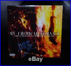 Gerard Way Signed My Chemical Romance I Brought You My Bullets Vinyl Album