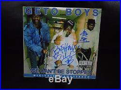 Geto Boys Signed We Cant Be Stopped Vinyl Album Bushwick Scarface Willie Rare