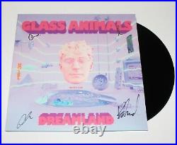 Glass Animals Band Signed'dreamland' Album Vinyl Record Lp Coa Heat Waves Dave