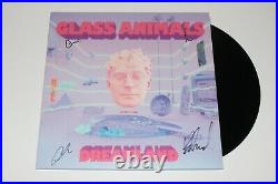Glass Animals Band Signed'dreamland' Album Vinyl Record Lp Coa Heat Waves Dave
