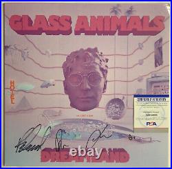 Glass Animals Signed Vinyl Dreamland Full Band PSA/DNA COA Lp Album Record