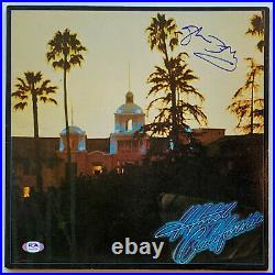 Glenn Frey signed Eagles Hotel California Album autographed vinyl record PSA coa