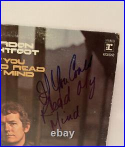 Gordon Lightfoot Signed If You Could Read My Mind Album Vinyl Record COA Proof