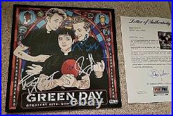 Green Day Autographed Signed By Band Greatest Hits LP Vinyl Album PSA/DNA withLOA