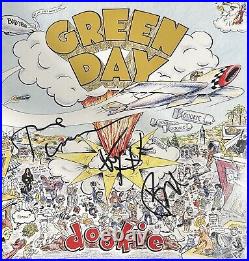 Green Day Signed Album Mike Dirnt Tre Cool Billie Joe Autographed Vinyl Record