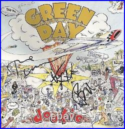 Green Day Signed Album Mike Dirnt Tre Cool Billie Joe Autographed Vinyl Record