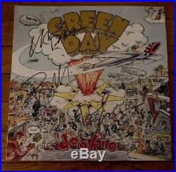 Green Day Signed Dookie Vinyl Album FULL BAND Autograph RARE Billie Tre Mike COA