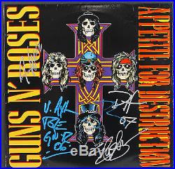 Guns N' Roses (5) Rose, Slash, McKagan, Signed Album Cover With Vinyl PSA #AB03227