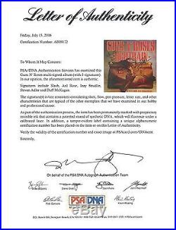 Guns N' Roses (5) Signed Nightrain Album Cover With Vinyl PSA/DNA #AB08172
