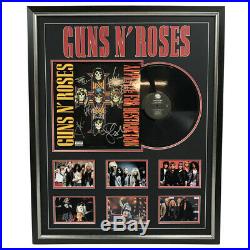 Guns N Roses Hand Signed Framed Vinyl Album Record Slash Axl Rose Adler