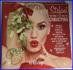 Gwen Stefani SIGNED Autographed Lp Album Vinyl You make it feel like Christmas