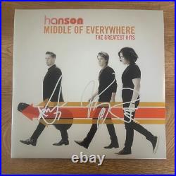 HANSON signed vinyl album MIDDLE OF EVERYWHERE THE GREATEST HITS 1
