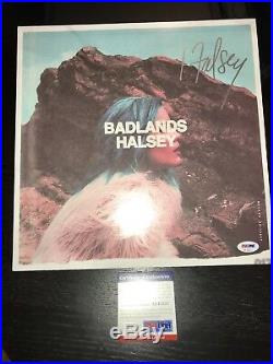 Halsey Hand Signed Badlands Album Vinyl PSA/DNA