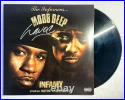 Havoc Rapper Signed MOBB DEEP MURDA MUZIK Vinyl Album Record EXACT Proof COA