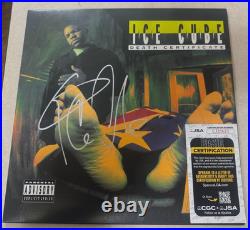 ICE CUBE Death Certificate Signed 12' Vinyl Record Album JSA