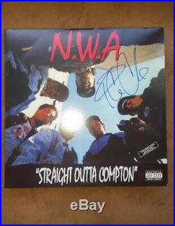 ICE CUBE SIGNED AUTOGRAPHED NWA STRAIGHT OUTTA COMPTON ALBUM VINYL LP withCOA