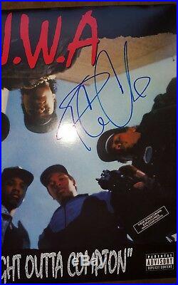 ICE CUBE SIGNED AUTOGRAPHED NWA STRAIGHT OUTTA COMPTON ALBUM VINYL LP withCOA