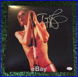 Iggy Pop Signed Autographed Iggy & Stooges Vinyl Record Lp Album Jsa/coa Q00590