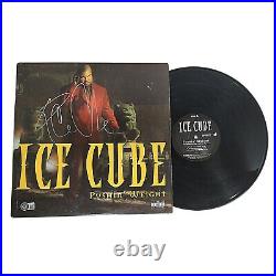 Ice Cube Autograph Pushin Weight Vinyl Record Album Cover Beckett NWA Rap Signed