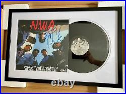 Ice Cube NWA Straight Outta Compton Autographed Signed Vinyl Album framed coa