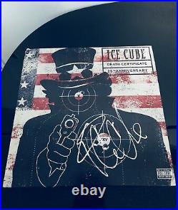 Ice Cube Signed Autographed Death Certificate Vinyl Album Record Jsa Coa Proof