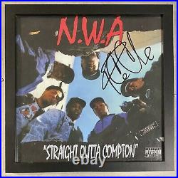 Ice Cube Signed Framed NWA Straight Oughta Compton Vinyl Album Cover