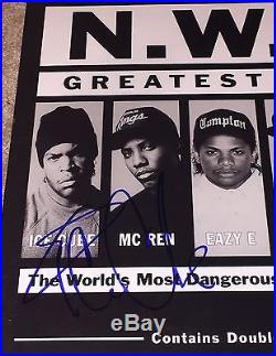 Ice Cube Signed Nwa Greatest Hits Vinyl Album Beckett Bas Dr Dre N. W. A